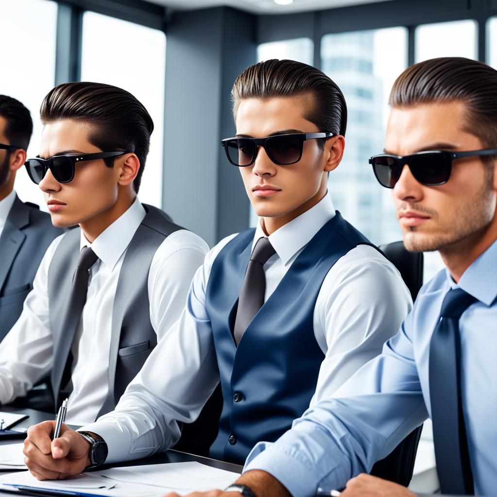 Young Business Team in Modern Office Setting