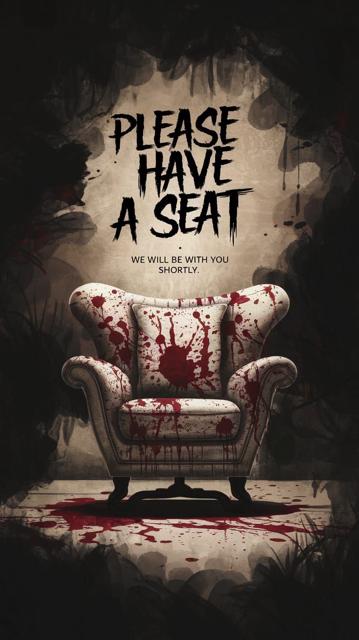 Gothic Accent Chair in Hauntingly Atmospheric Scene