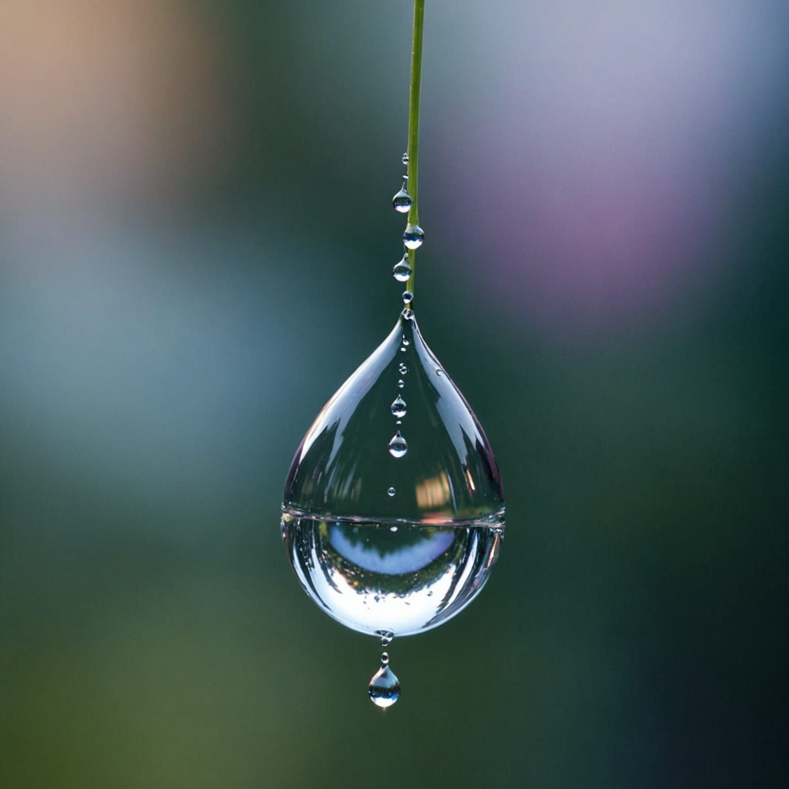 Ethereal Droplets of Longing in Soft Pastel Hues