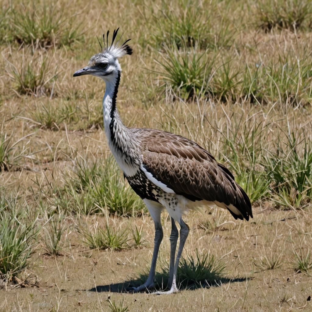 Majestic Kori Bustard in Natural Habitat