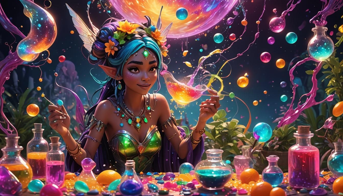 Mixing Druidic Healing Potions