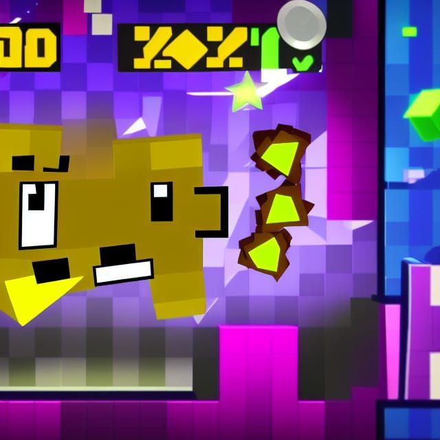 Geometry Dash Minimalist Logo