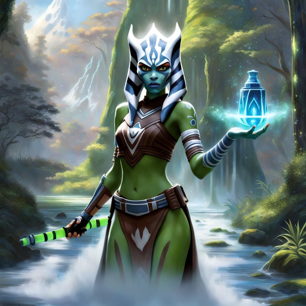 Ahsoka as a Slime Girl in Ethereal Fantasy