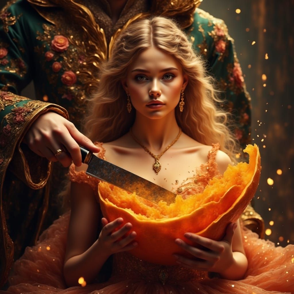 A Prince Discovers a Radiant Princess in an Orange