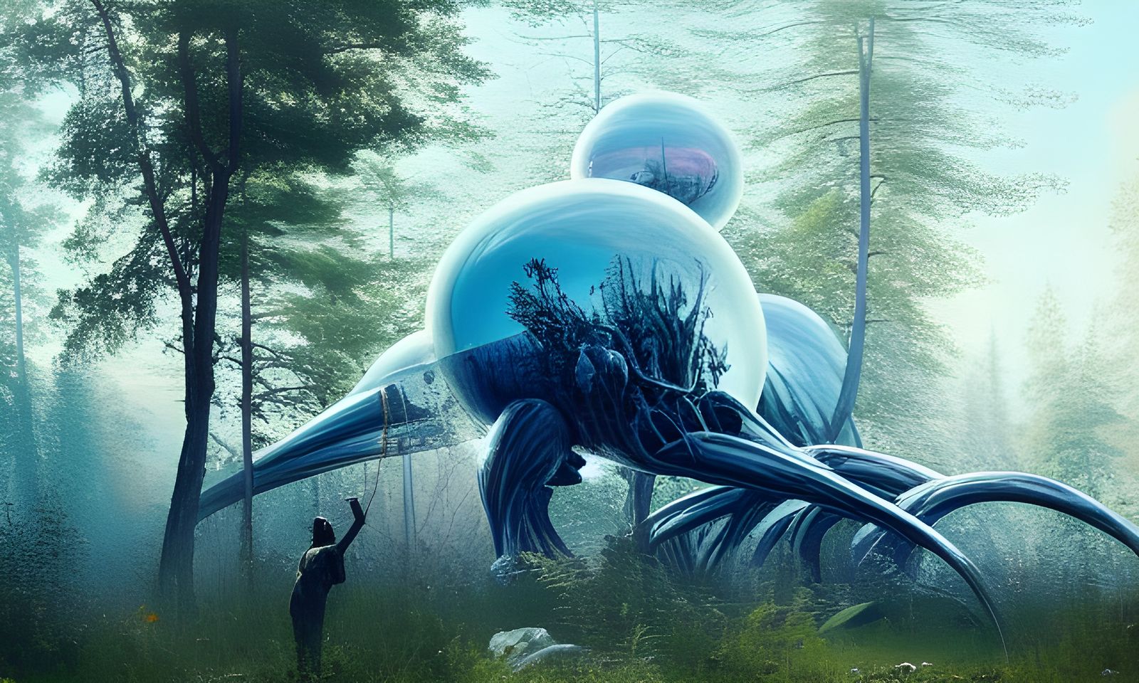 Extraterrestrial Landscape in a Fantastical Style