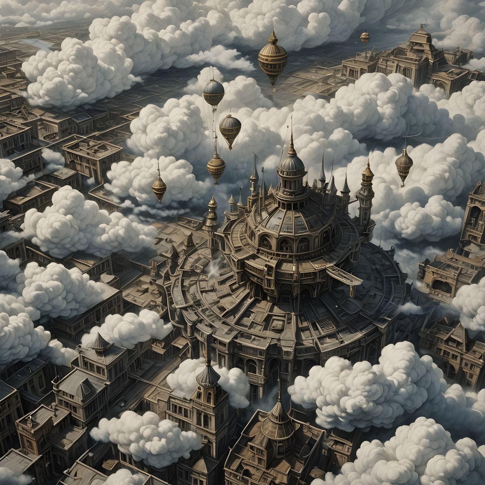 Ethereal Cloudscapes in Cinematic Lithography