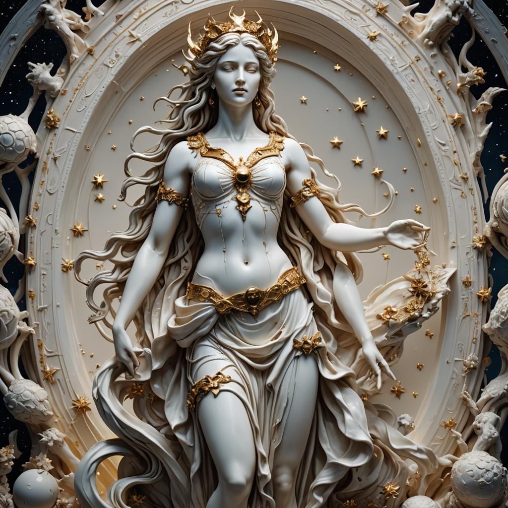 Goddess of the Cosmos in Dreamlike Whispers
