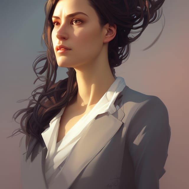 Lawyer Portrait in Hyperdetailed Style