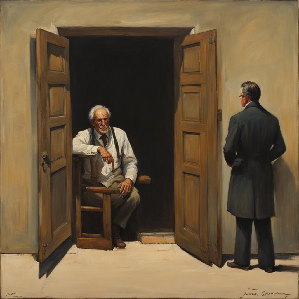 Dreamlike Oil Painting in Early 20th Century Style