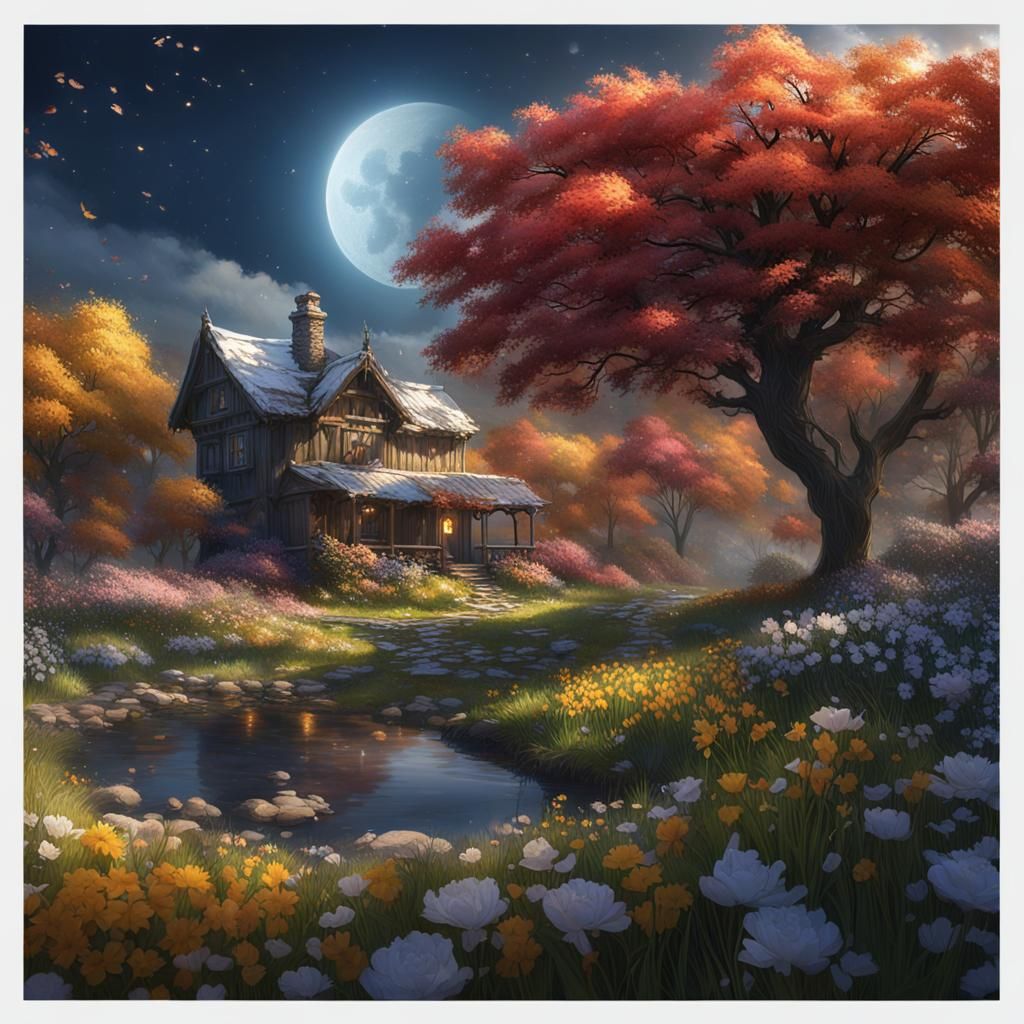 Fantastical Seasons in Detailed Matte Painting