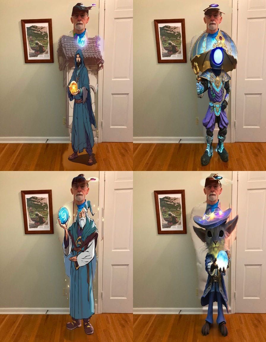 Wizard Holding Magical Glowing Orb