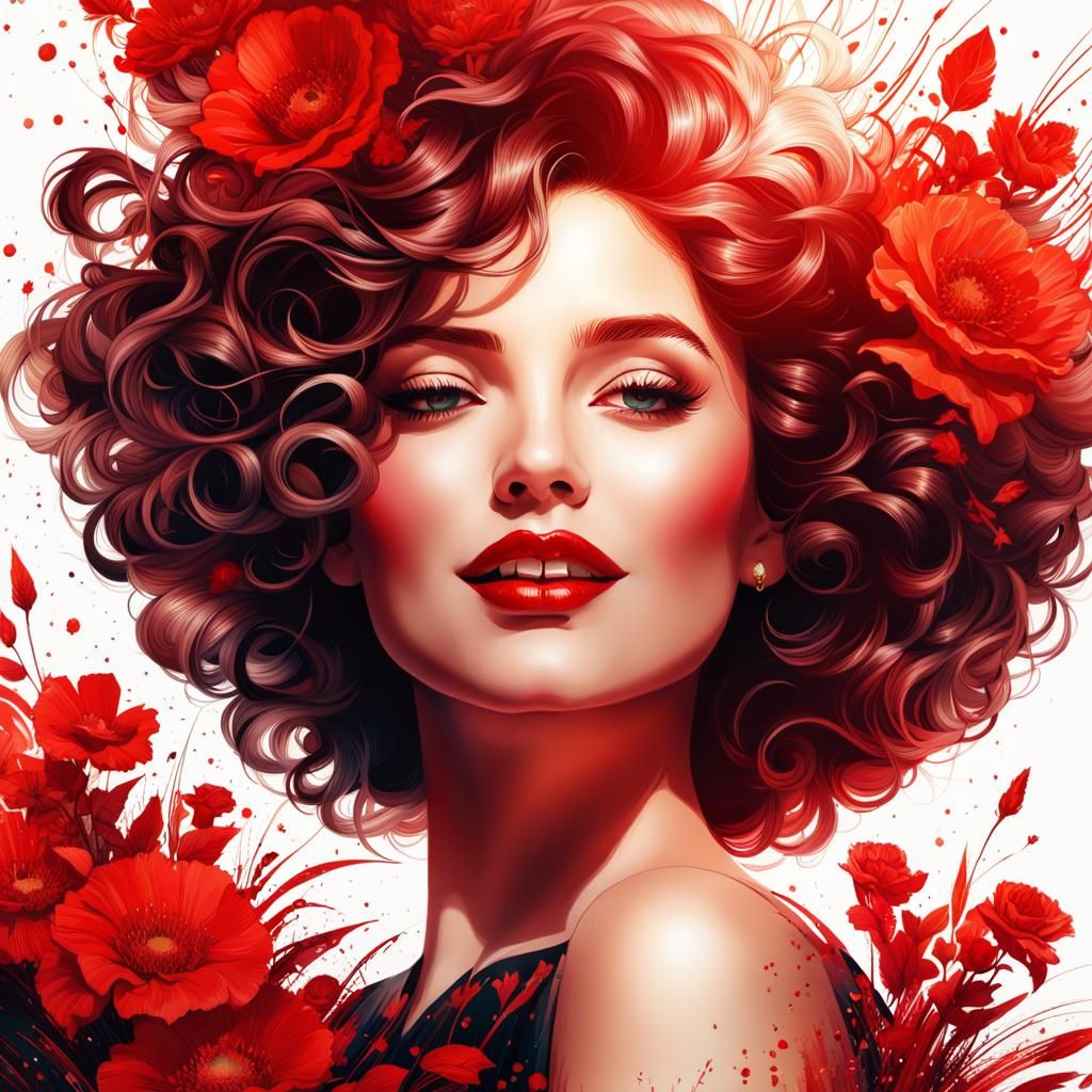 Floral Hair & Portrait