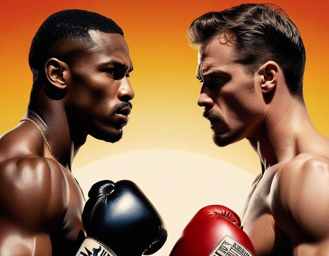 Rival Boxers Stand Off in a Gritty, Retro-Inspired Face-Off