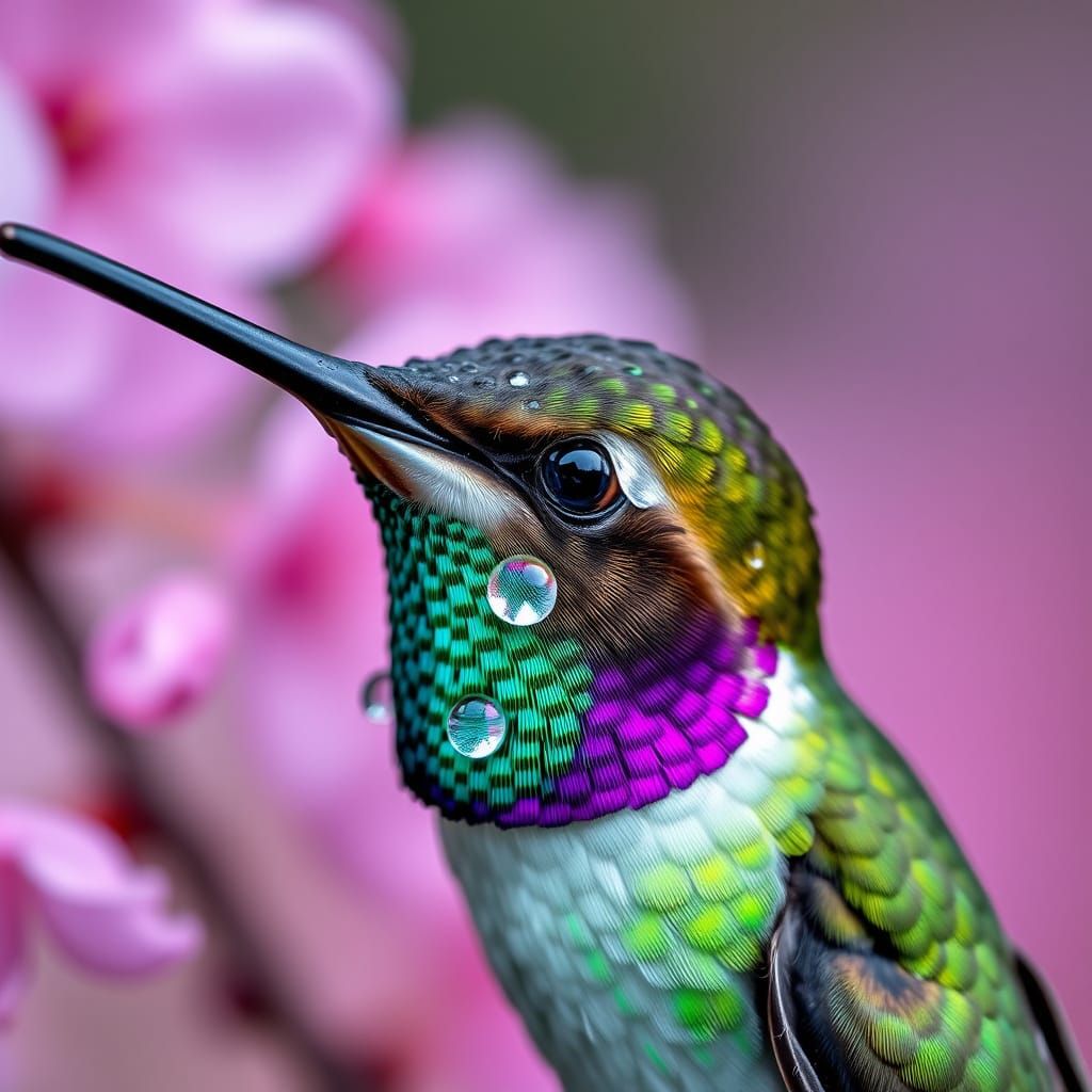 Iridescent Hummingbird Feather Macro in National Geographic ...
