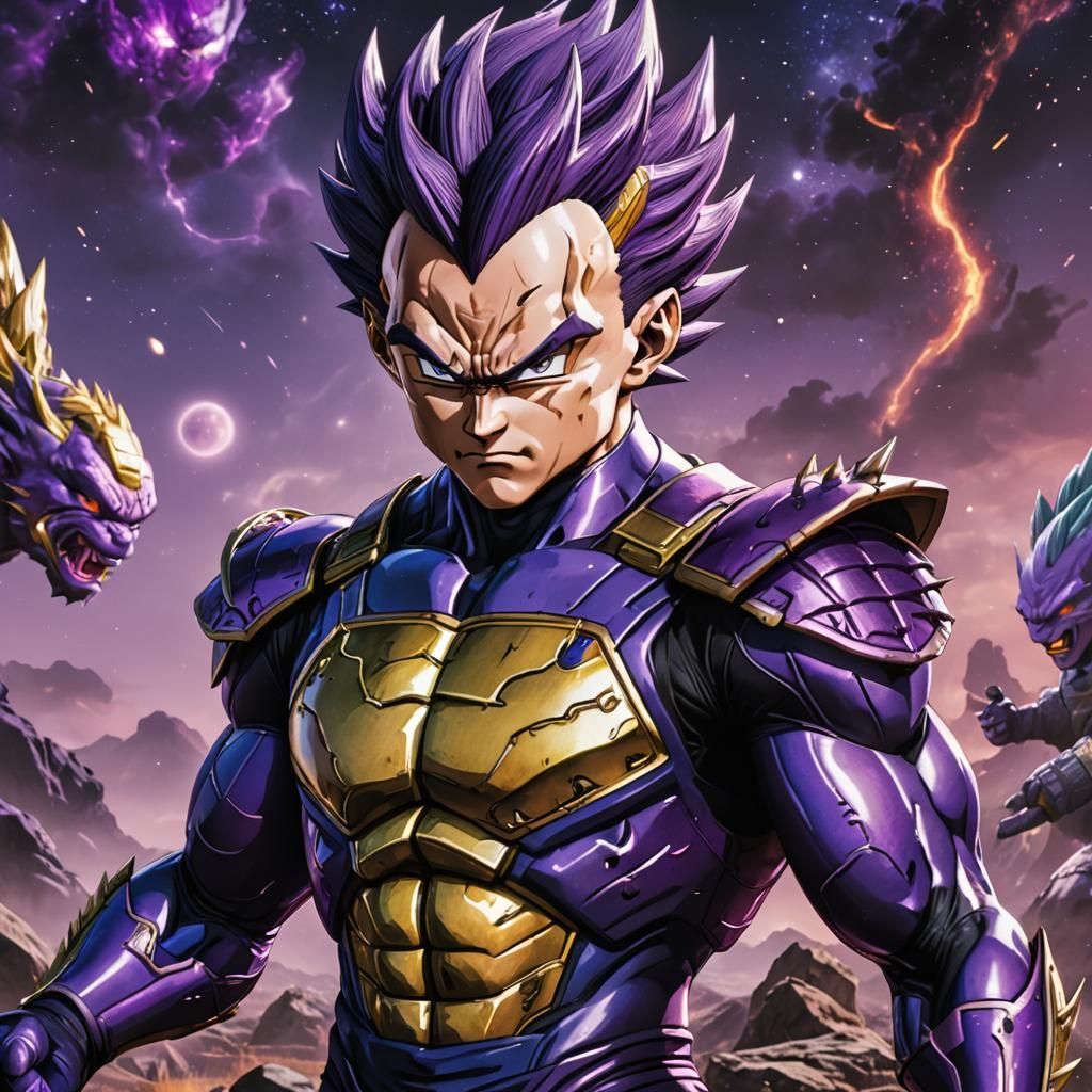 Vegeta Majin Form in Hyperrealistic 3D