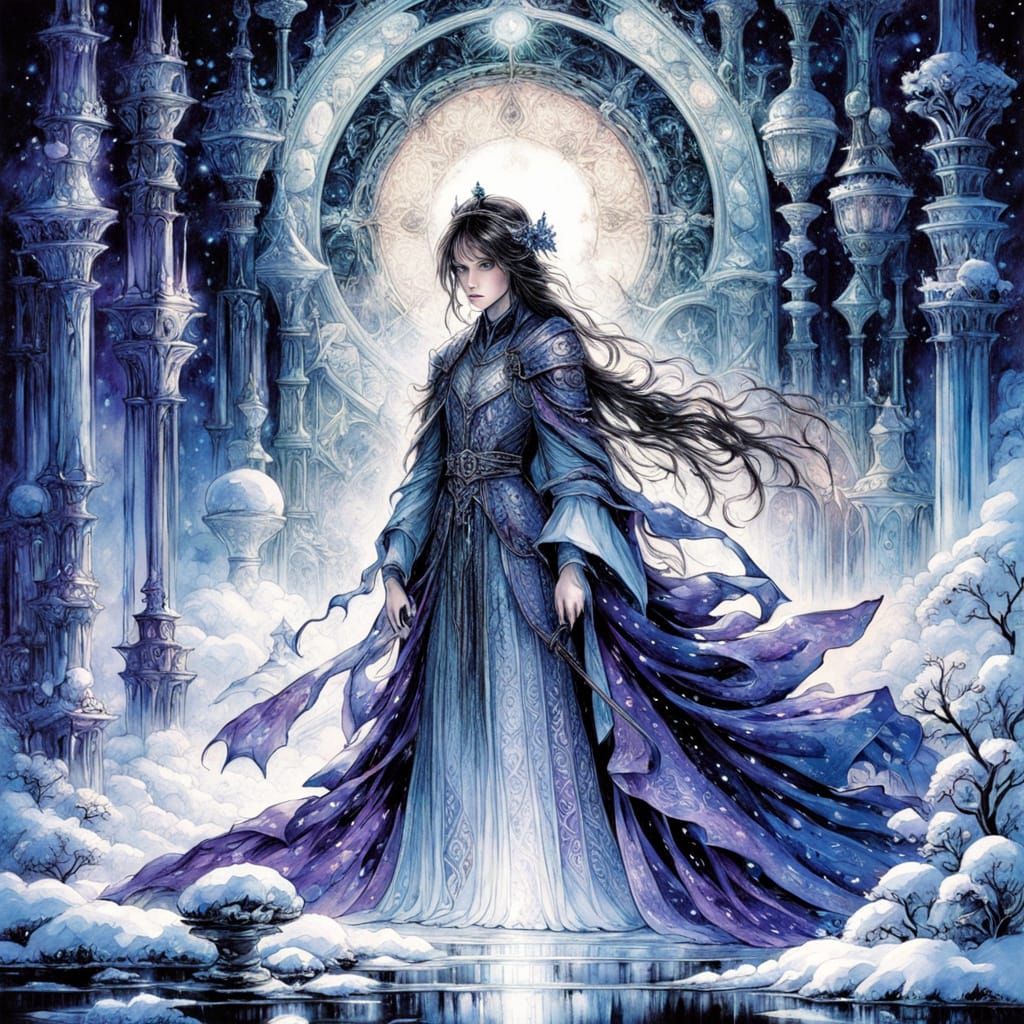 Whimsical Winter Wonderland in Shimmering Colors