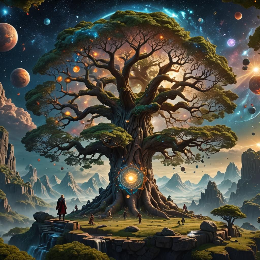 Epic Tree of Life Fantasy Concept Art