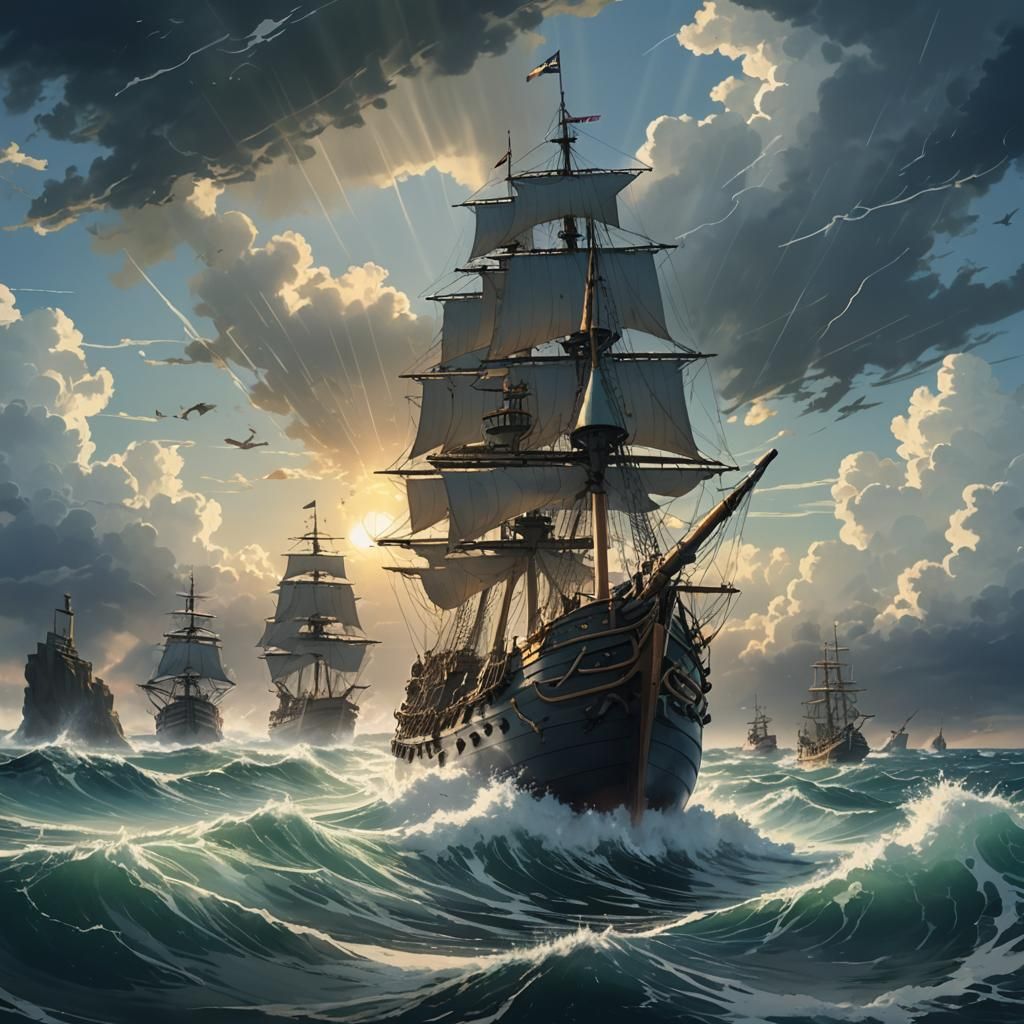 Epic Sea Battle: Pirates vs. Royal Marines, Anime Style