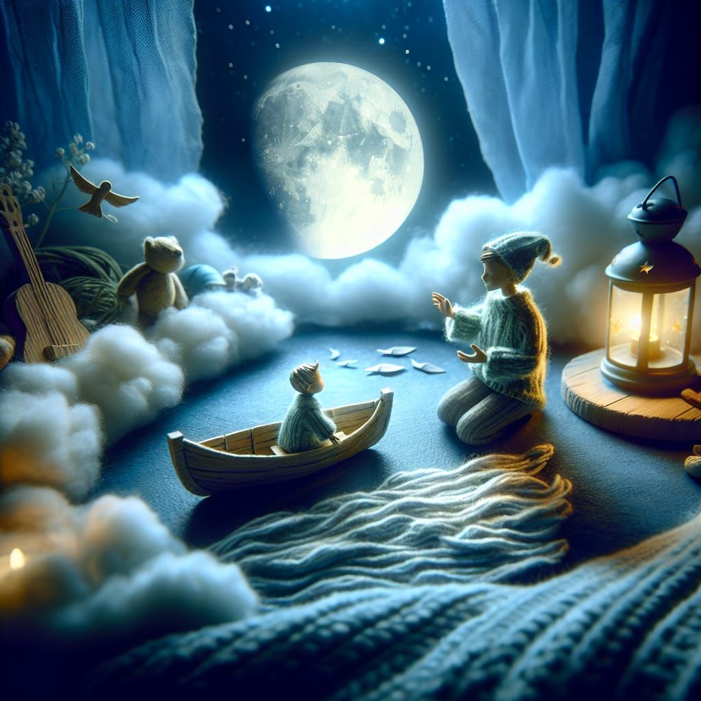 Lullaby Under Moonlight: A Child's Dream Voyage