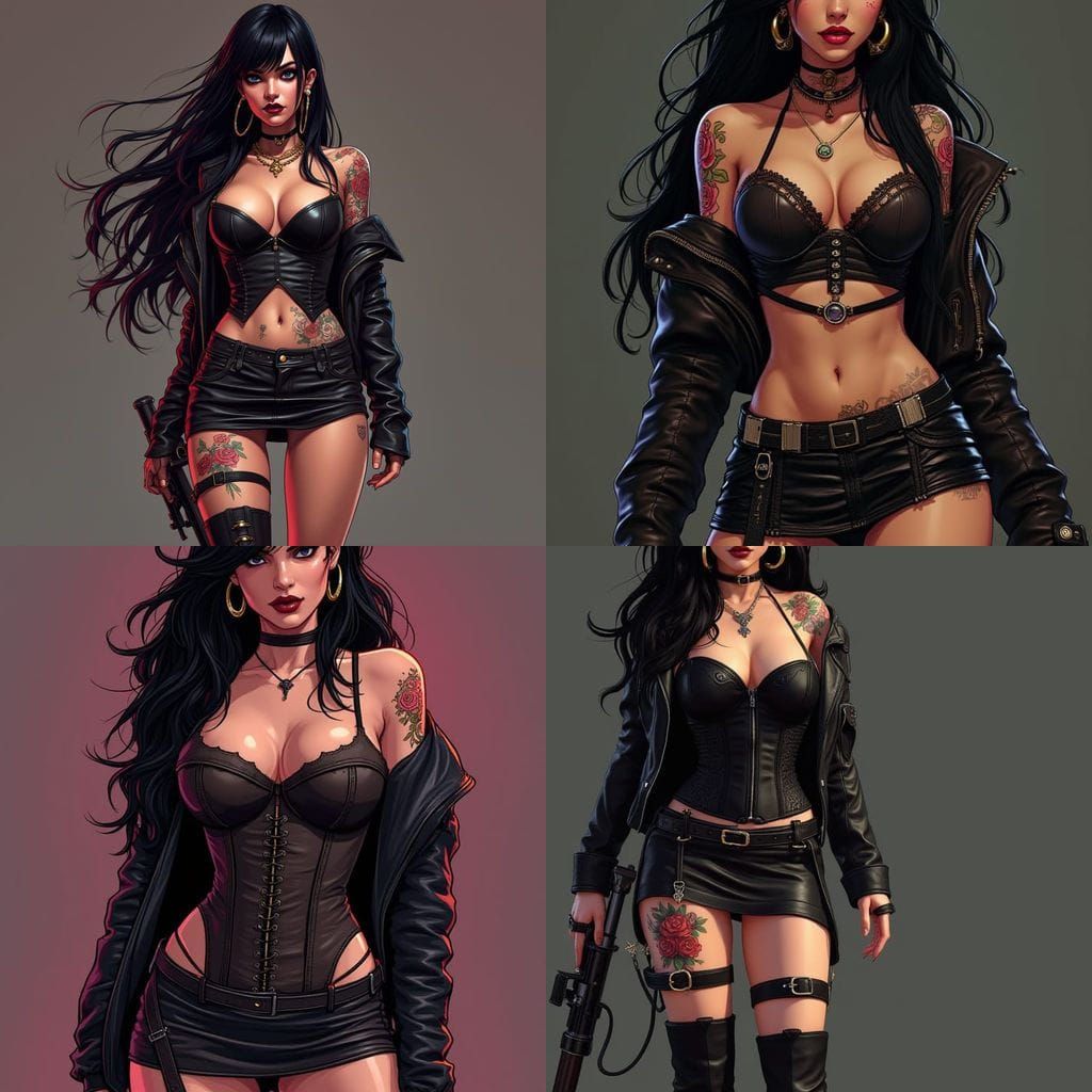 Cell Shaded Character Art in GTA V Style