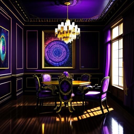 Whimsical Maximalist Kid's Hideaway with Starry Walls