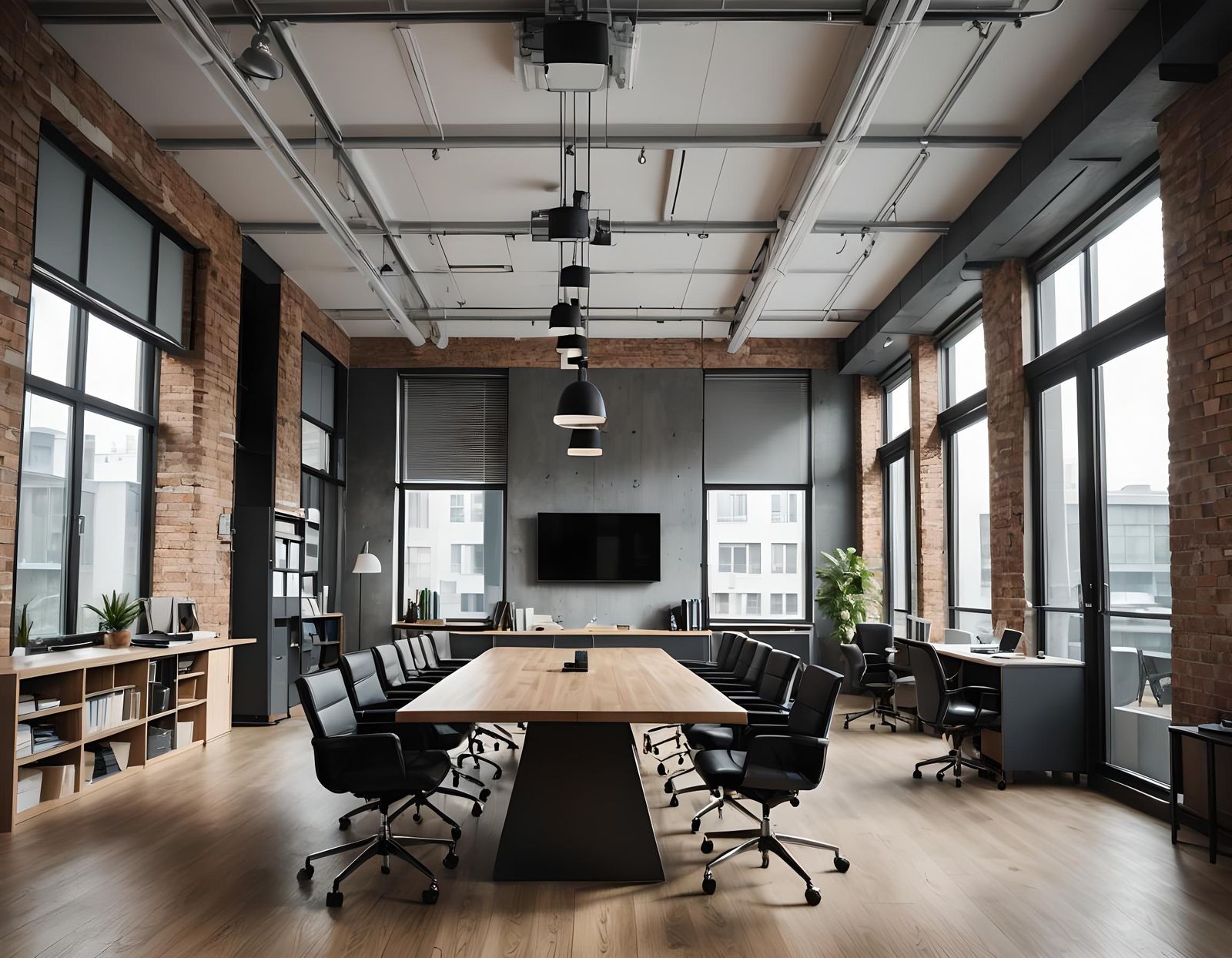 Modern Office Meeting Space Interior