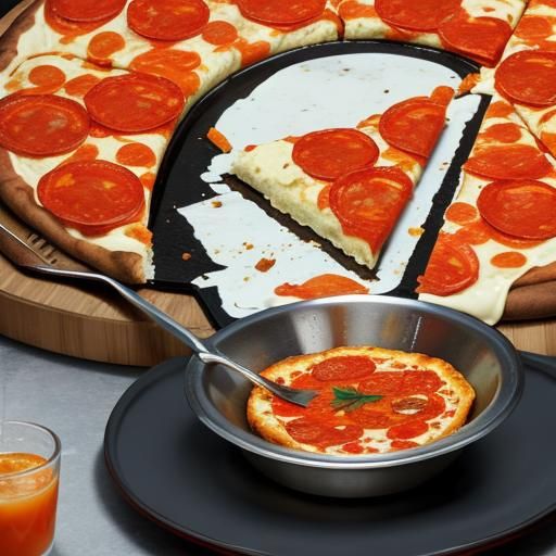 Julius Caesar Pepperoni Pizza Portrait