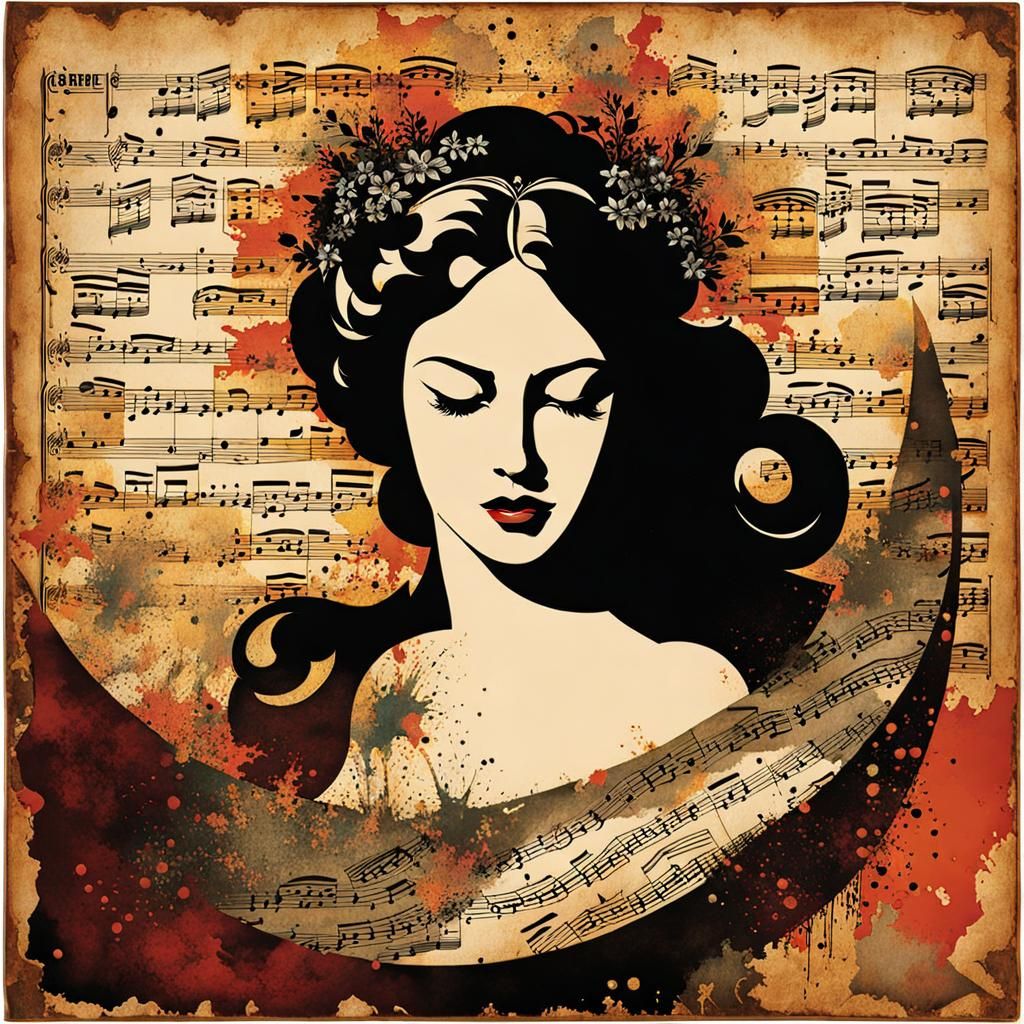 Carmen Opera Poster in Max Ernst Style