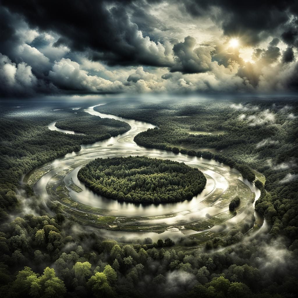 Angels Dancing in the Clouds Over Forgotten Land