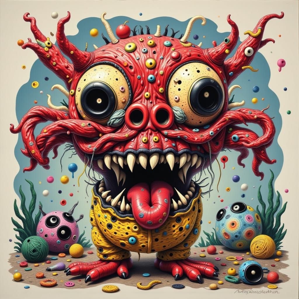 Yarn Monsters and Screaming Dots