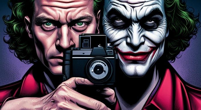 The Joker Comic Book Cover Portrait