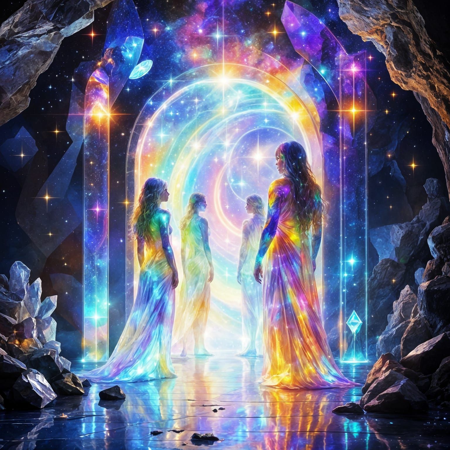 Cosmic Chamber: Rainbow Beings Journey to Earth