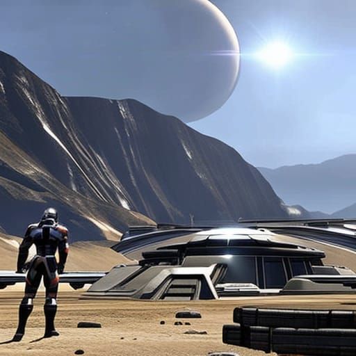 AI Generated Image of Mass Effect