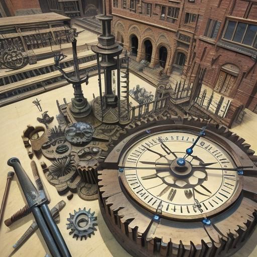 Intricate Mechanical Contraption Inspired by Rube Goldberg