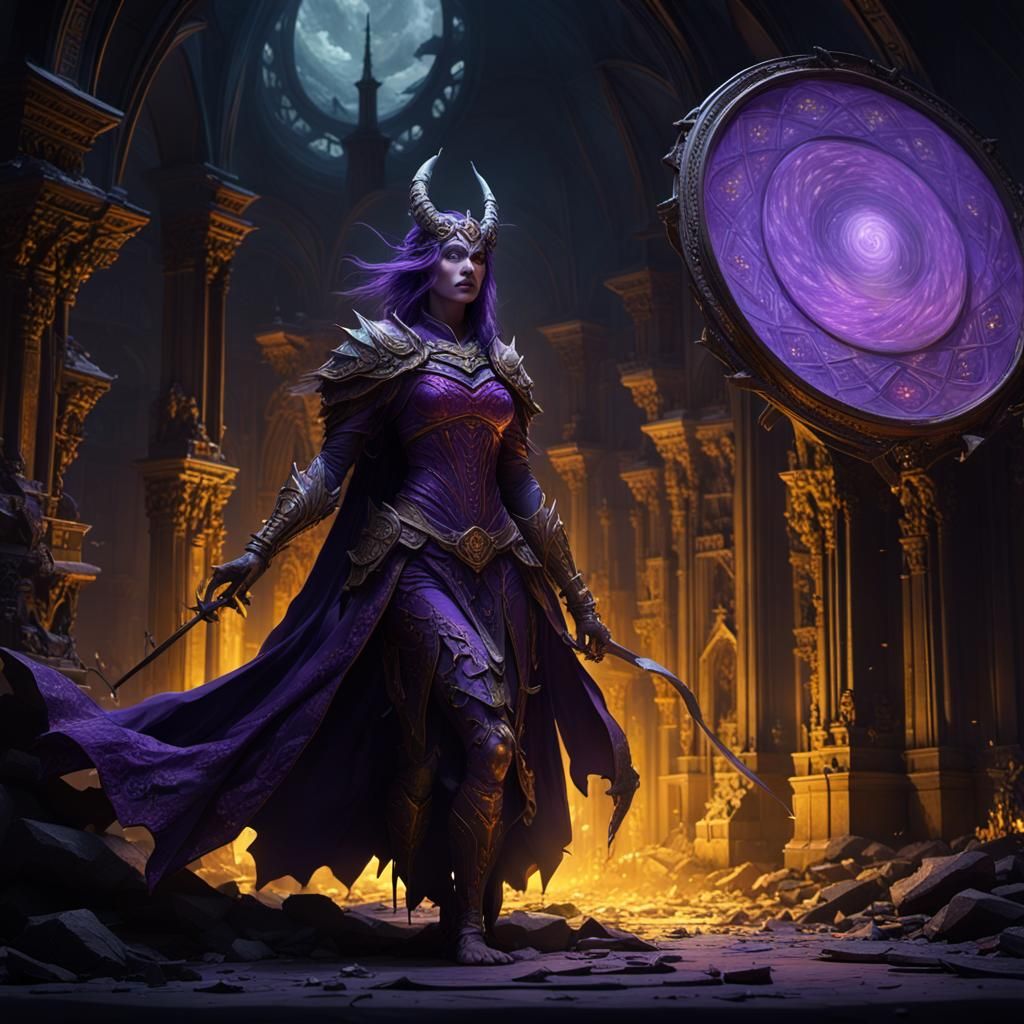 Dark Fantasy Demon in a Dark World