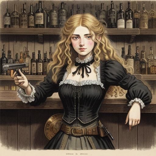 19th Century barmaid