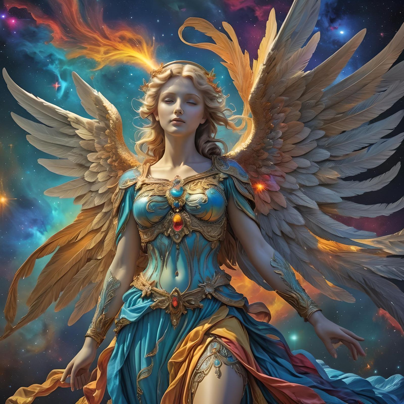 Vivid Cosmic Angel in HDR