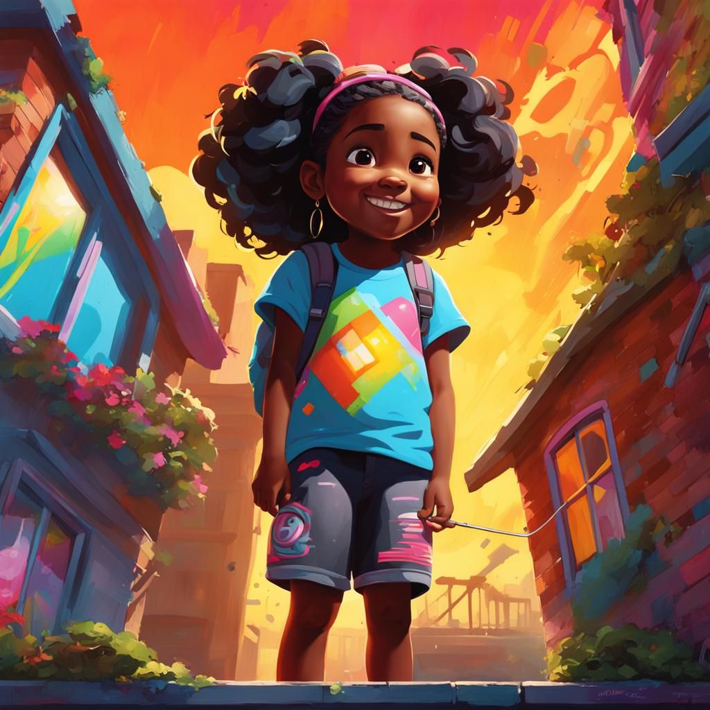 Girl Watching Window Install, Graffiti Street Art Style