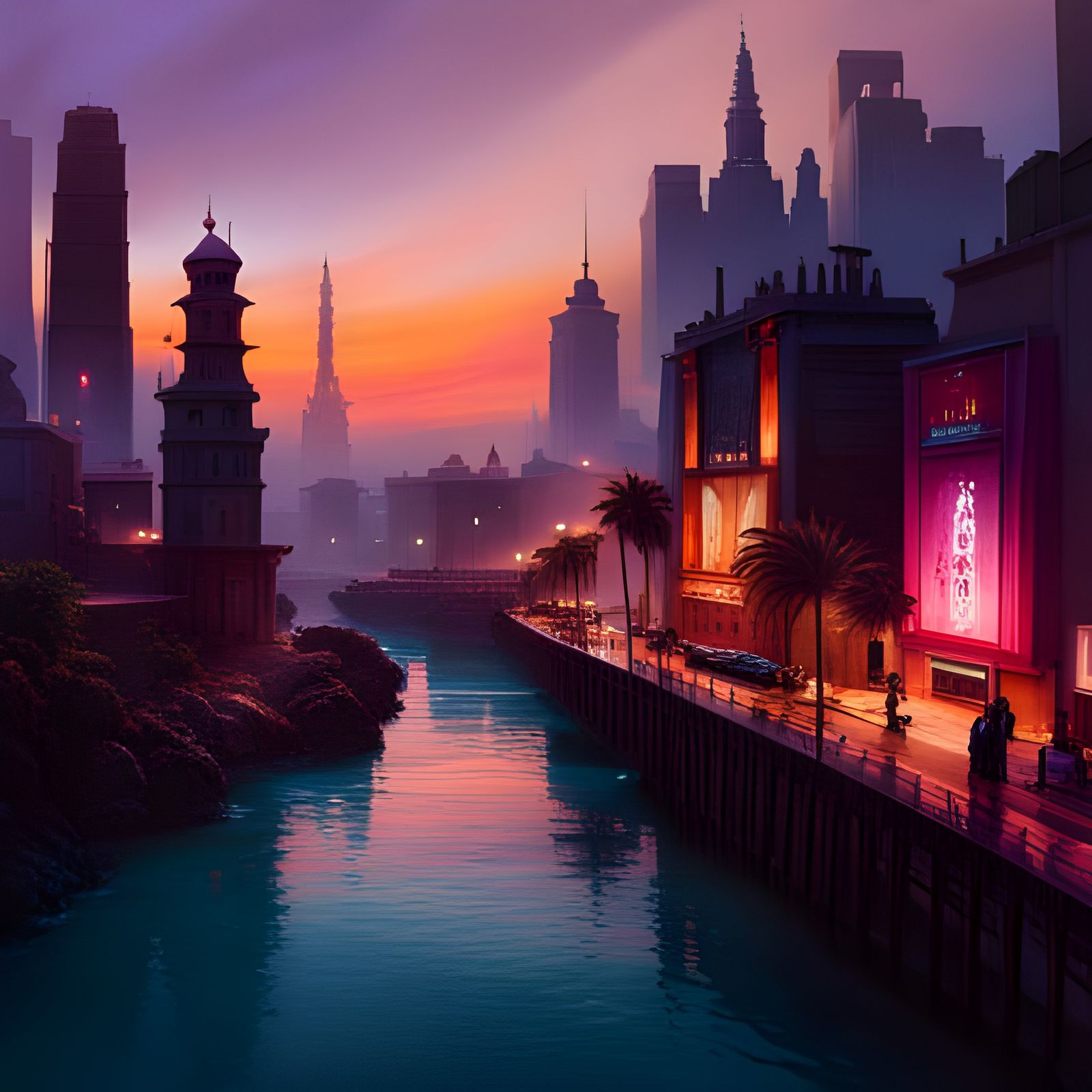 Twilight in Hadira City