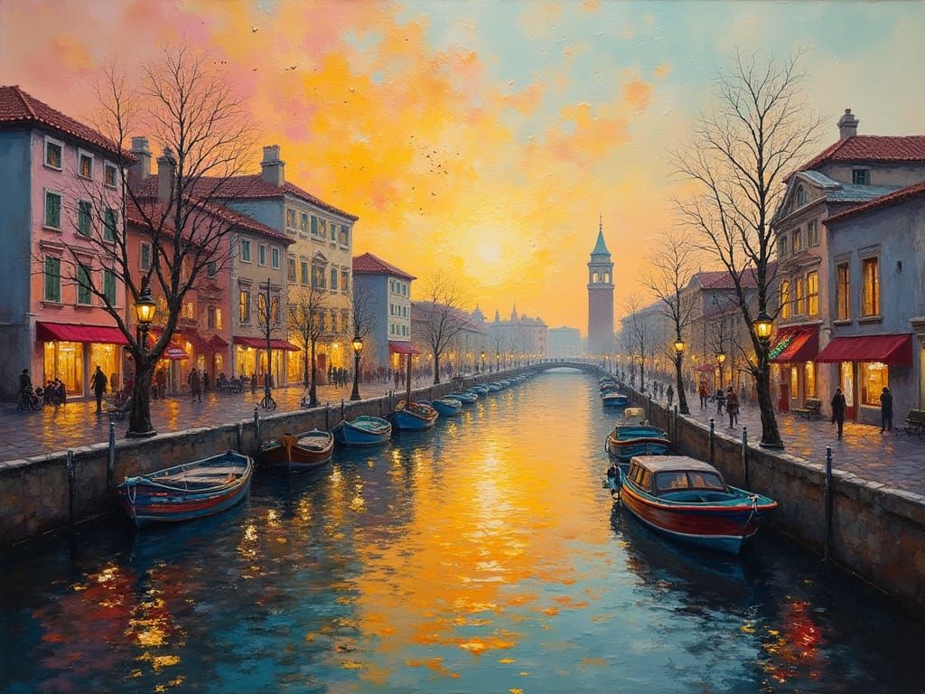 Neo-Impressionist Masterpiece in Modern Style