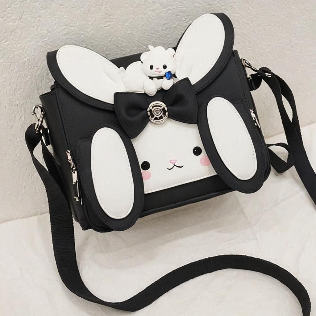 Kawaii Rabbit Crossbody Bag: Anime-Style Handbag
