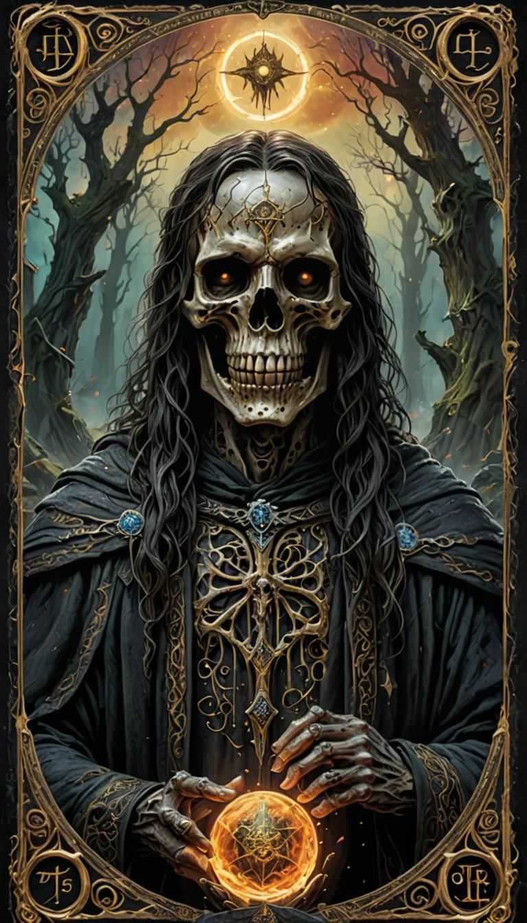 Lord of the Rings Death Tarot Card in Hyperrealism