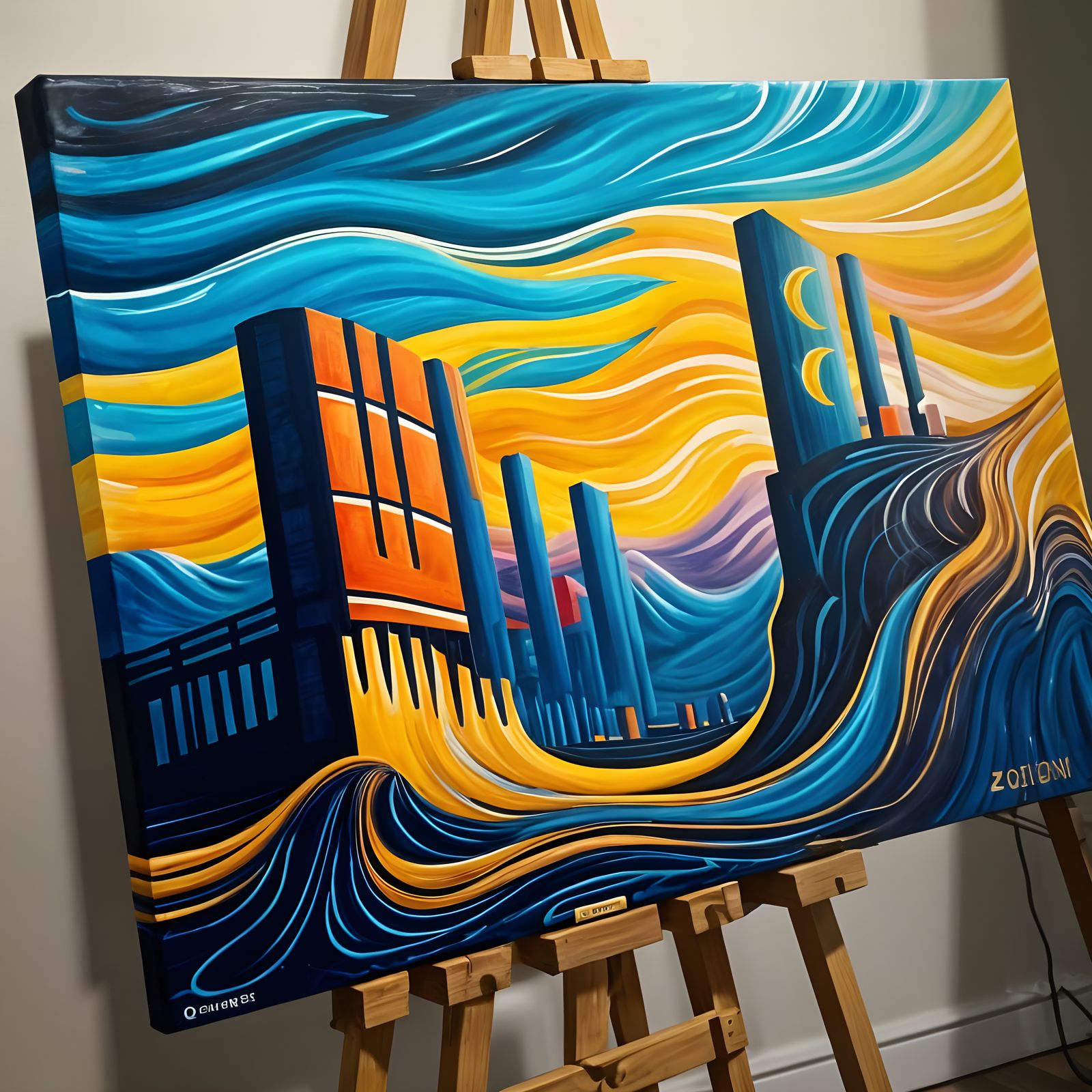 Past Present Future Oil Painting