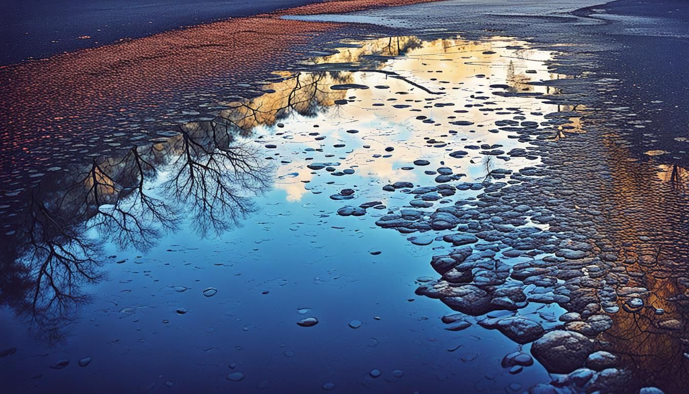 Ethereal Reflections in Vibrant Hues