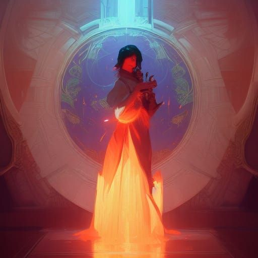 Empathy in a Hyperdetailed Art Nouveau Style