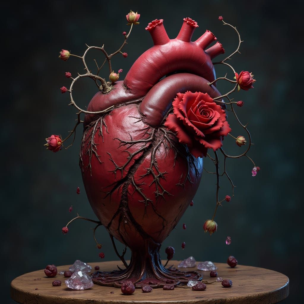 Ethereal Vase in Dark Fantasy Style