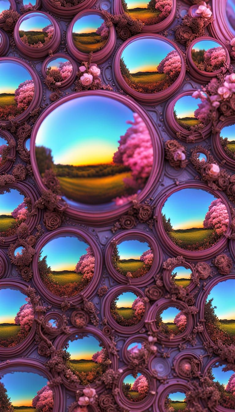 Psychedelic Neon Art of Illusion in 3D