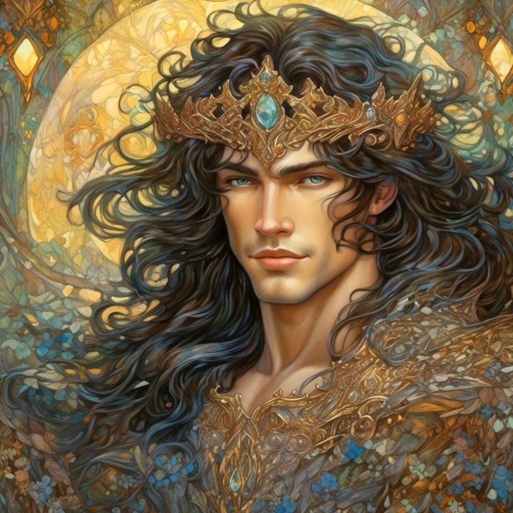 Dark Prince Charming in Romantic Fantasy Style