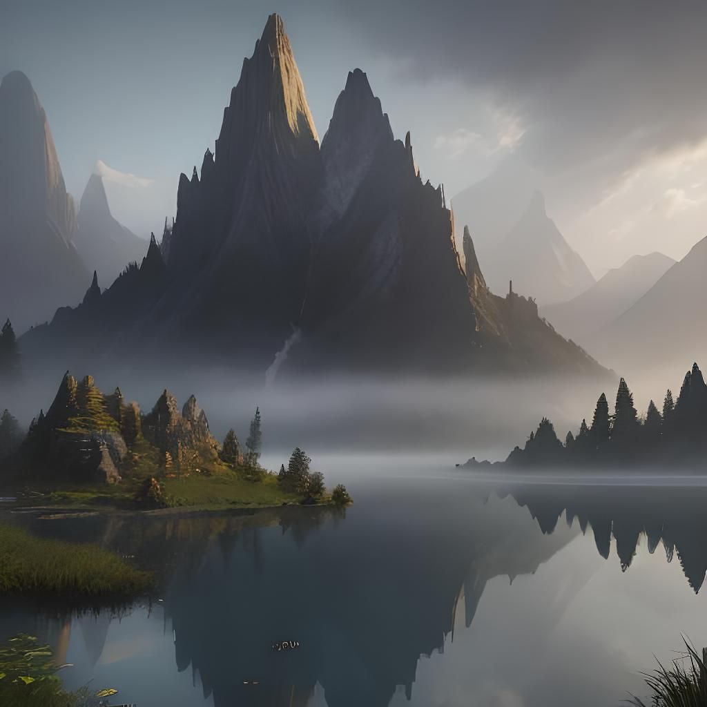 Fantastical Landscape Concept Art in Deep Color