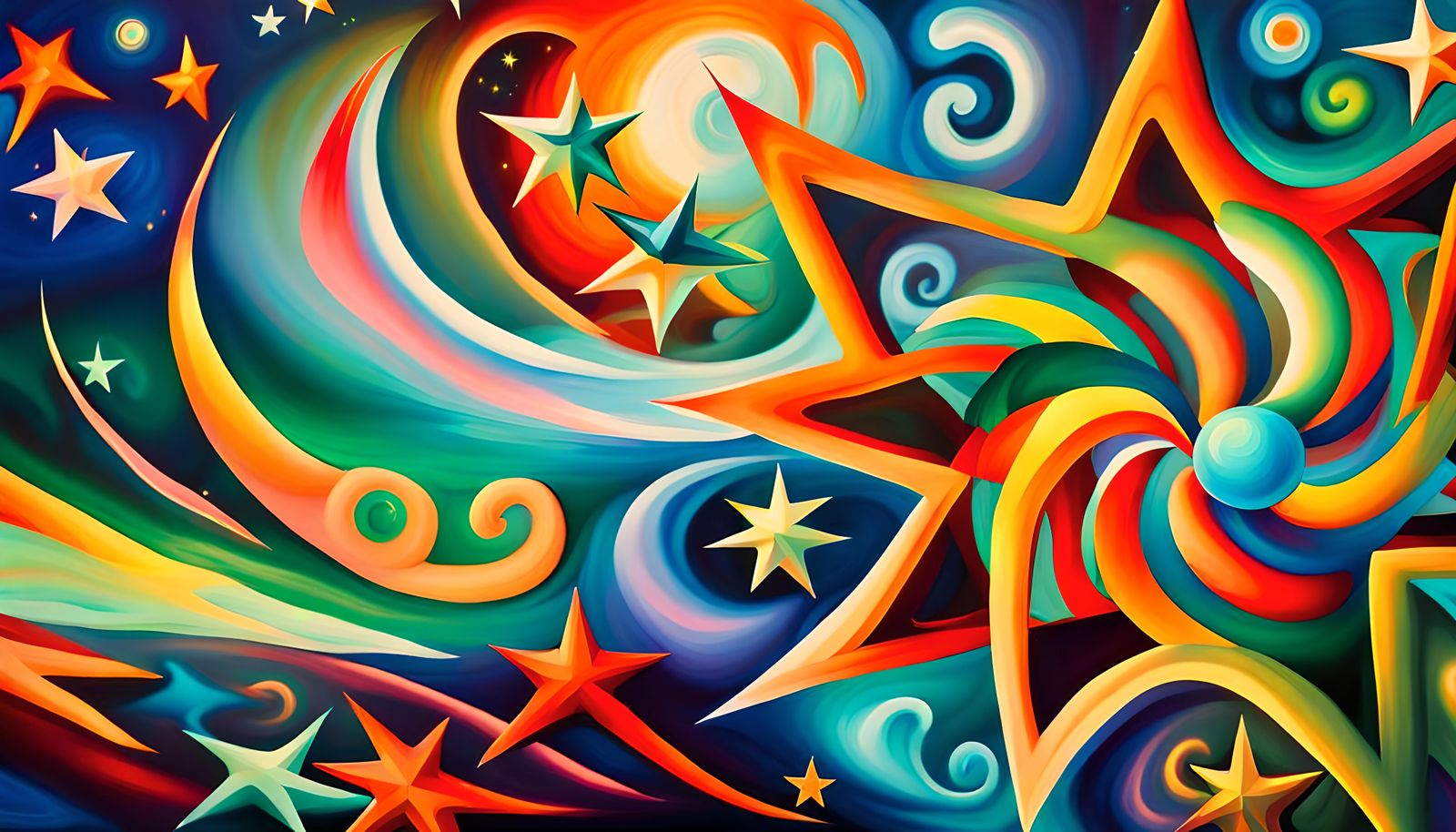 Iridescent Stars in Electromagnetic Plasma Maelstrom